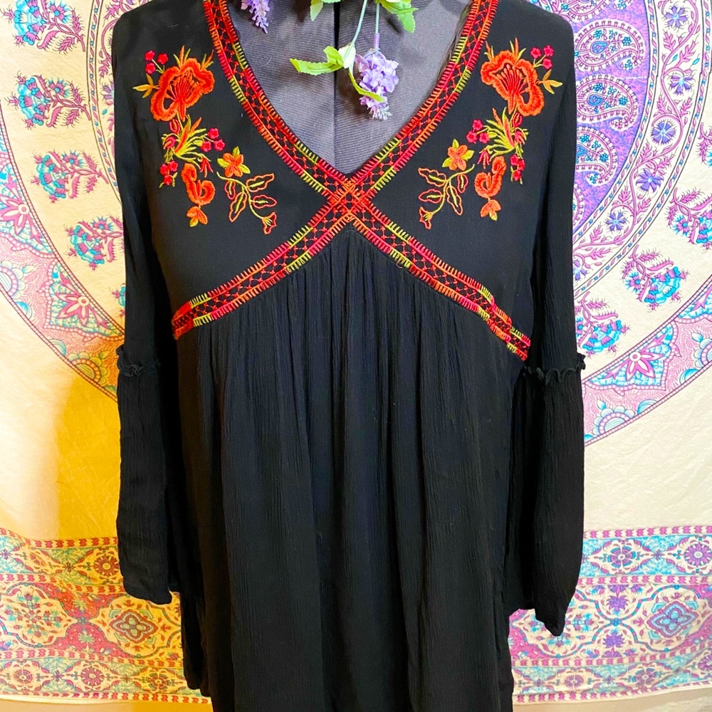 Embroidered dress!